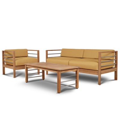 SoHo 4-Piece Outdoor Deep Seating Sofa Set