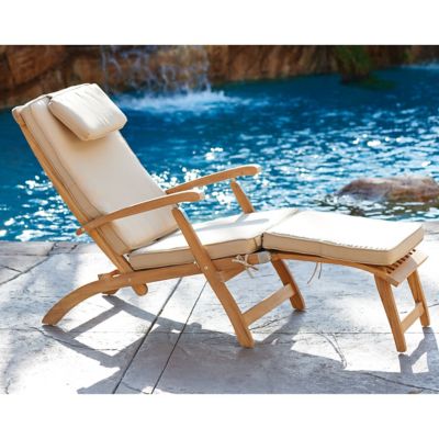 Steamer lounge chair discount cushions