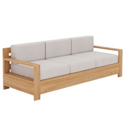 Qube Teak Outdoor Sofa