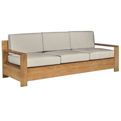 Qube Teak Outdoor Sofa