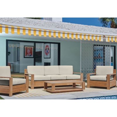 Outdoor teak sofa discount set