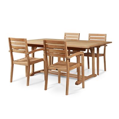 Venice 5-Piece Outdoor Dining Set with Extendable Table