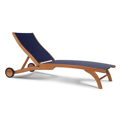 Pearl Chaise Lounge (Blue) - OPEN BOX