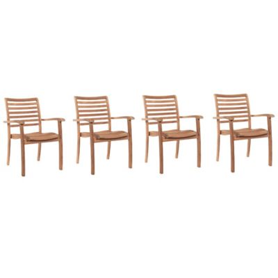 Birmingham Outdoor Dining Stacking Chair, Set of 4