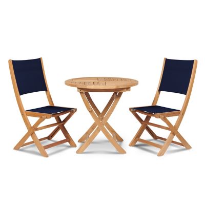 Stella 3-Piece Outdoor Dining Set with Sidechairs