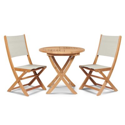 Stella 3-Piece Outdoor Dining Set with Sidechairs