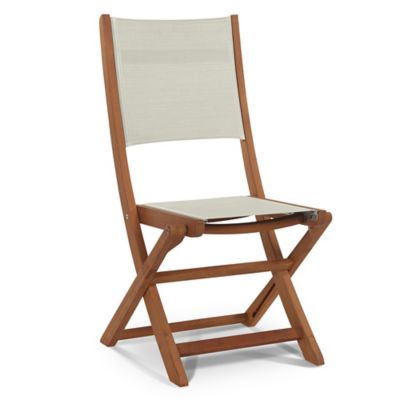 Stella Outdoor Folding Chair (White Textilene) - OPEN BOX