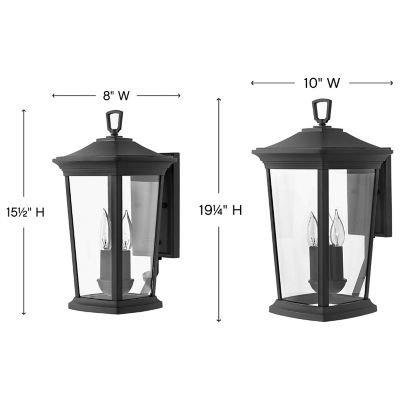 Hinkley Bromley 3-Light Outdoor Light In Museum Black