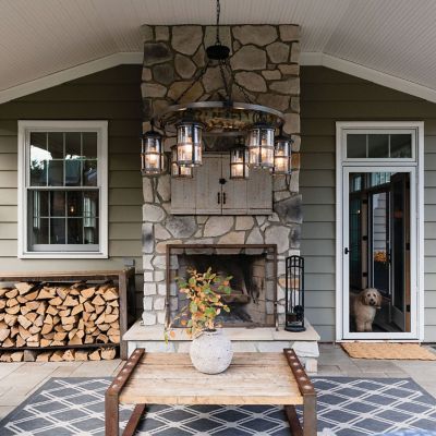 Lakehouse Outdoor Chandelier
