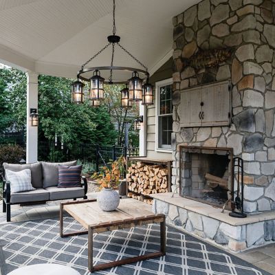 Lakehouse Outdoor Chandelier