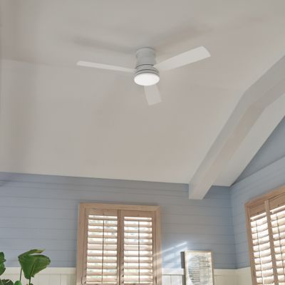 Trey LED Flush Mount Ceiling Fan