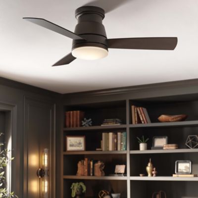 Trey LED Flush Mount Ceiling Fan