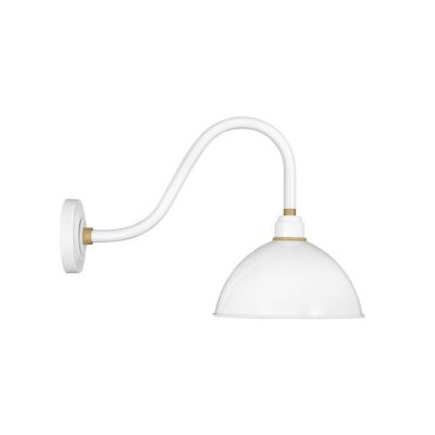 Foundry Dome Gooseneck Outdoor Wall Sconce