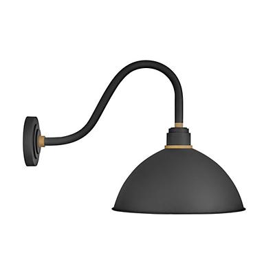 Foundry Dome Gooseneck Outdoor Wall Sconce