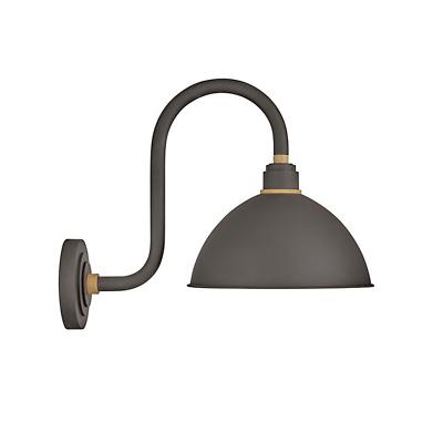 Foundry Dome Tall Gooseneck Outdoor Wall Sconce