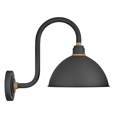 Foundry Dome Tall Gooseneck Outdoor Wall Sconce