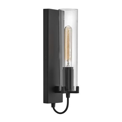 Ryden Wall Sconce (Black|Clear Glass) - OPEN BOX