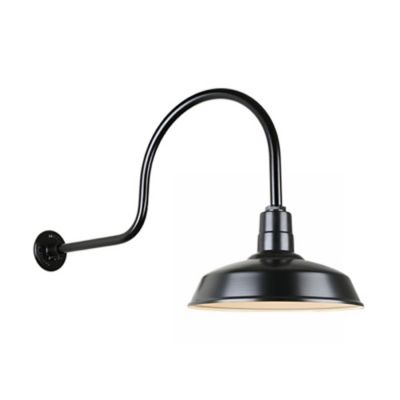 Warehouse C Arm Outdoor Wall Sconce