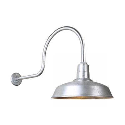 Warehouse C Arm Outdoor Wall Sconce