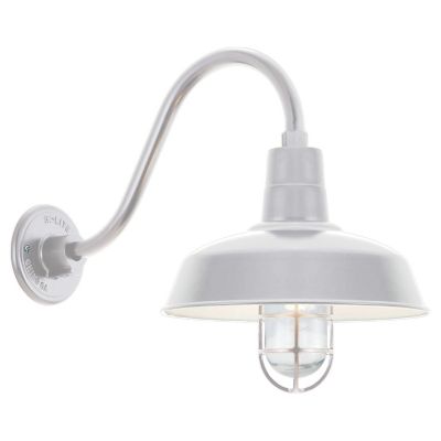Gooseneck Barn Light Warehouse Outdoor Wall Sconce - B-1 Arm with Cast Guard