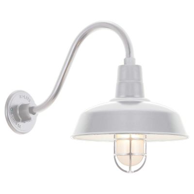 Gooseneck Barn Light Warehouse Outdoor Wall Sconce - B-1 Arm with Cast Guard