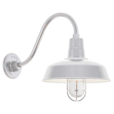 Gooseneck Barn Light Warehouse Outdoor Wall Sconce - B-1 Arm with Cast Guard