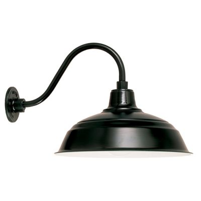 Gooseneck Barn Light Warehouse Outdoor Wall Sconce - B-1 Arm by Hi