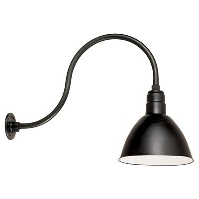 Deep Bowl Warehouse Outdoor Wall Sconce - HL-D Arm