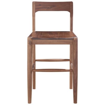 Shown in Walnut color, Counter size, Front view