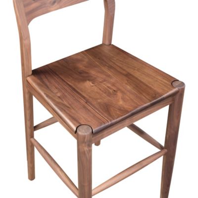 Shown in Walnut color, Counter size, Detail view