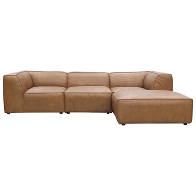 Karima Leather Lounge Modular Sectional Sofa
