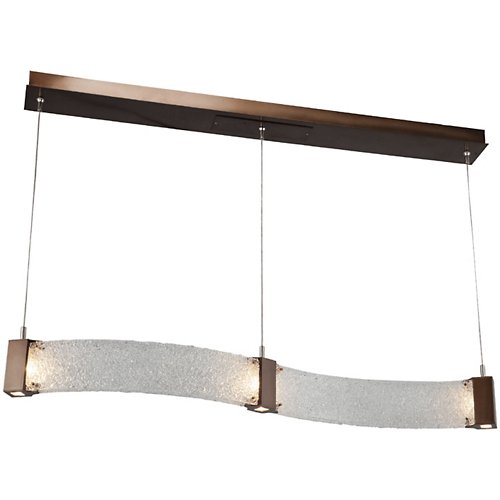 Parallel Curved LED Linear Suspension