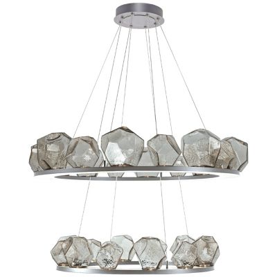 Gem Bezel Ring 2-Tier Chandelier