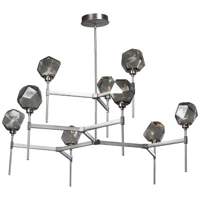 Gem Round LED Belvedere 2-Tier Chandelier