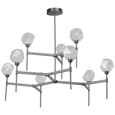 Gem Round LED Belvedere 2-Tier Chandelier