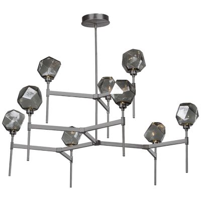 Gem Round LED Belvedere 2-Tier Chandelier