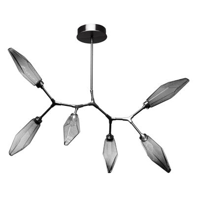 Rock Crystal Modern Branch LED Chandelier