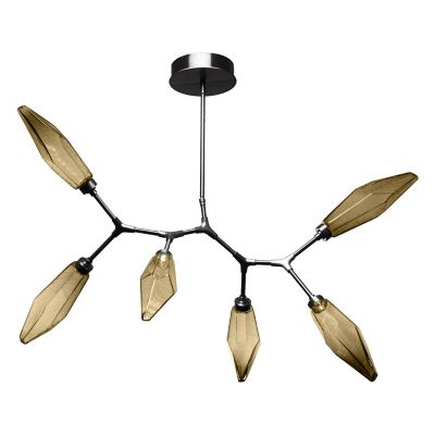 Rock Crystal Modern Branch LED Chandelier