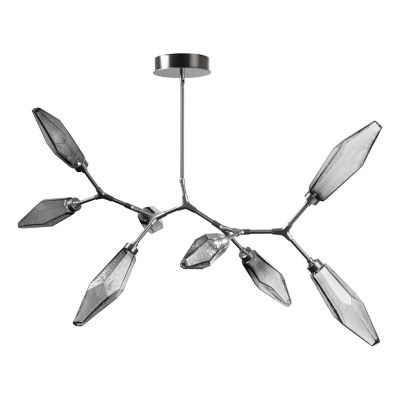Rock Crystal Modern Branch LED Chandelier