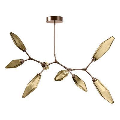 Rock Crystal Modern Branch LED Chandelier