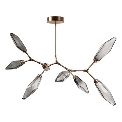 Rock Crystal Modern Branch LED Chandelier