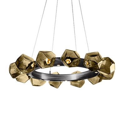 Gem Radial Ring LED Chandelier