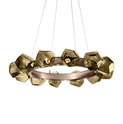 Gem Radial Ring LED Chandelier