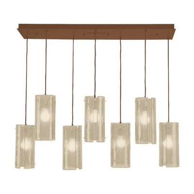 Textured Glass Multi-Port Linear Suspension