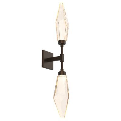 Rock Crystal LED Double Wall Sconce
