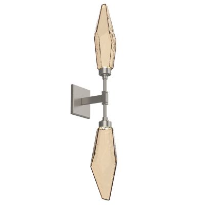 Rock Crystal LED Double Wall Sconce