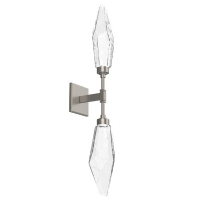 Rock Crystal LED Double Wall Sconce