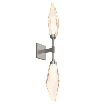 Rock Crystal LED Double Wall Sconce