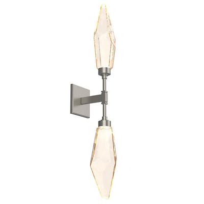 Rock Crystal LED Double Wall Sconce