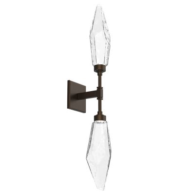 Rock Crystal LED Double Wall Sconce